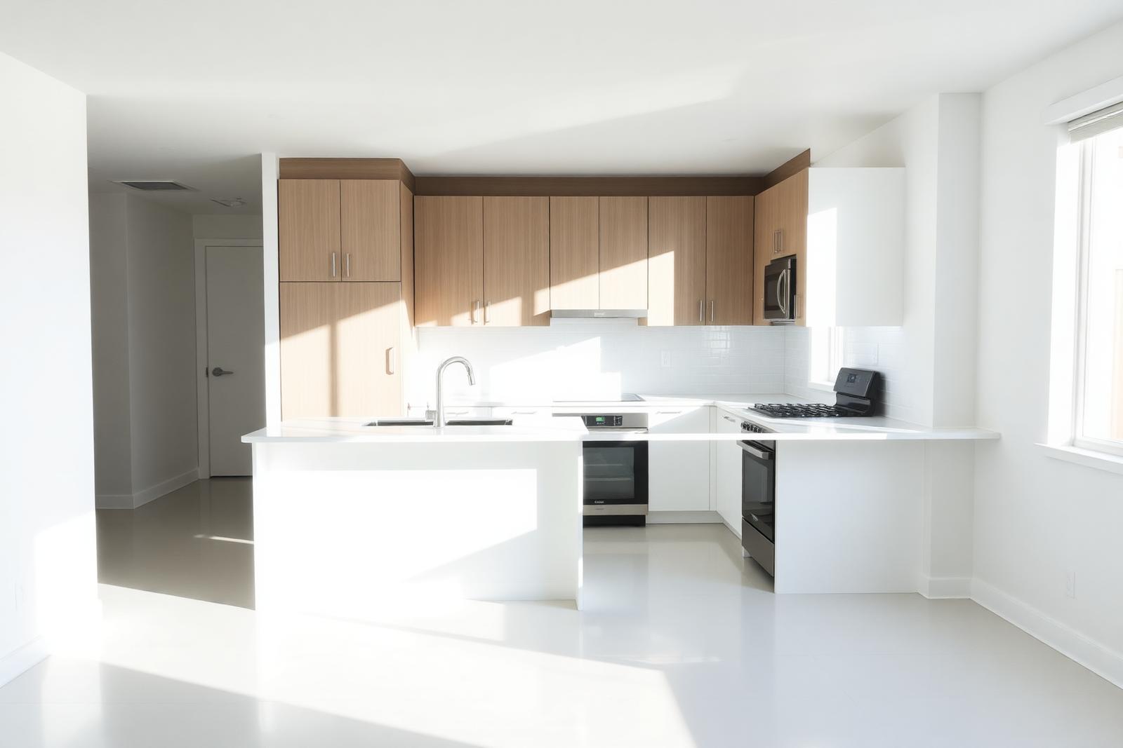 Freshly turned-over rental unit ready for new tenant